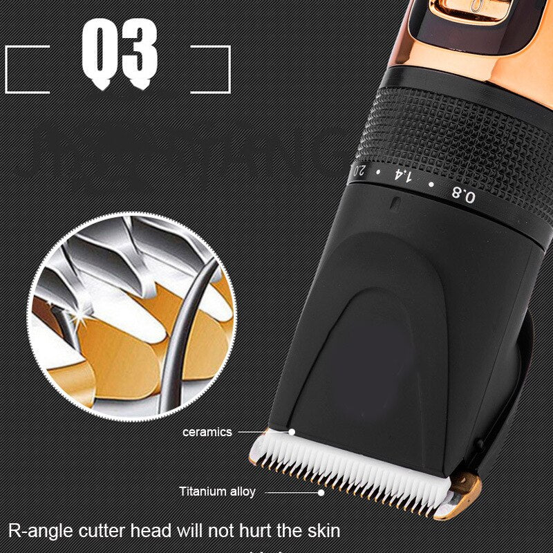 Barber shop hair clipper Rechargeable Hair Clipper Electric Cordless Mini Hair Trimmer Pro Hair Cutting Machine Beard Trimer - HAB 