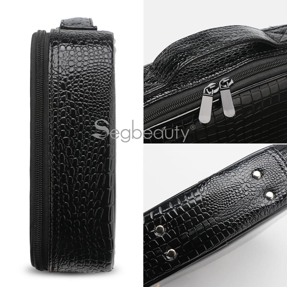 Segbeauty Hairdressing Barber Bag Leather Case Stylists Hair Scissors/Clippers/Dryer Travel Organizer Salon Accessories - HAB 