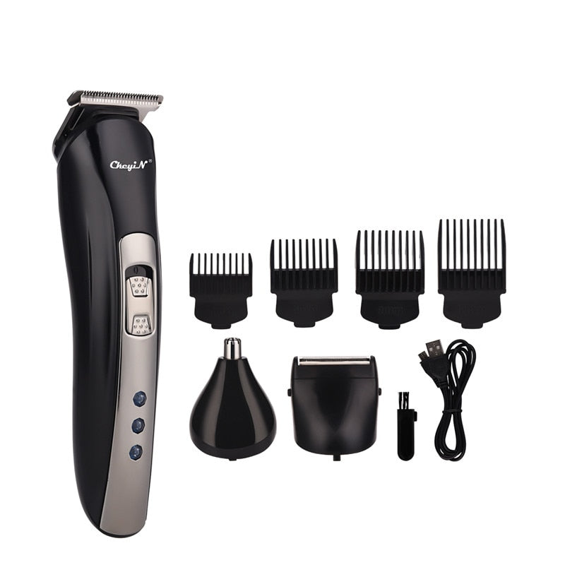 3 in 1 Electric Nose Hair Trimmer Cordless Hair Clipper Beard Trimmer Shaver Razor USB Rechargeable Haircut Cutting Machine 40 - HAB 