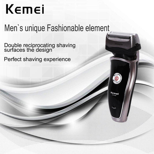 Top Sale Kemei km-8009 Men's Electric Foil Shaver with 2 Spare Shaving Heads Rechargeable and Cordless Razor - HAB 