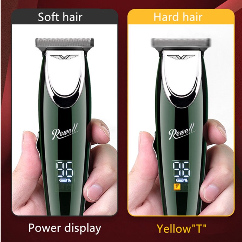Hair clipper Professional Hair Trimmer For Men Beard Electric Hair Clippers haircut machine 0 mm Steel blade cutting machine - HAB 