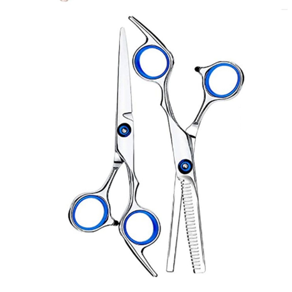 Hairdressing Scissors Ten Sets of Flat Scissors Teeth Scissors Thinning Hair Salon Children Home Hairdressing  Barber Tool Set - HAB 