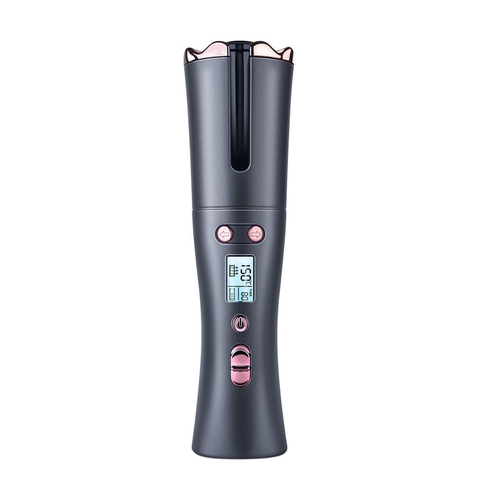 Air Curler USB Cordless Automatic Hair Curler Auto Wireless Curler USB Rechargeable Hair Waver Tongs Iron Curling Wand - HAB 