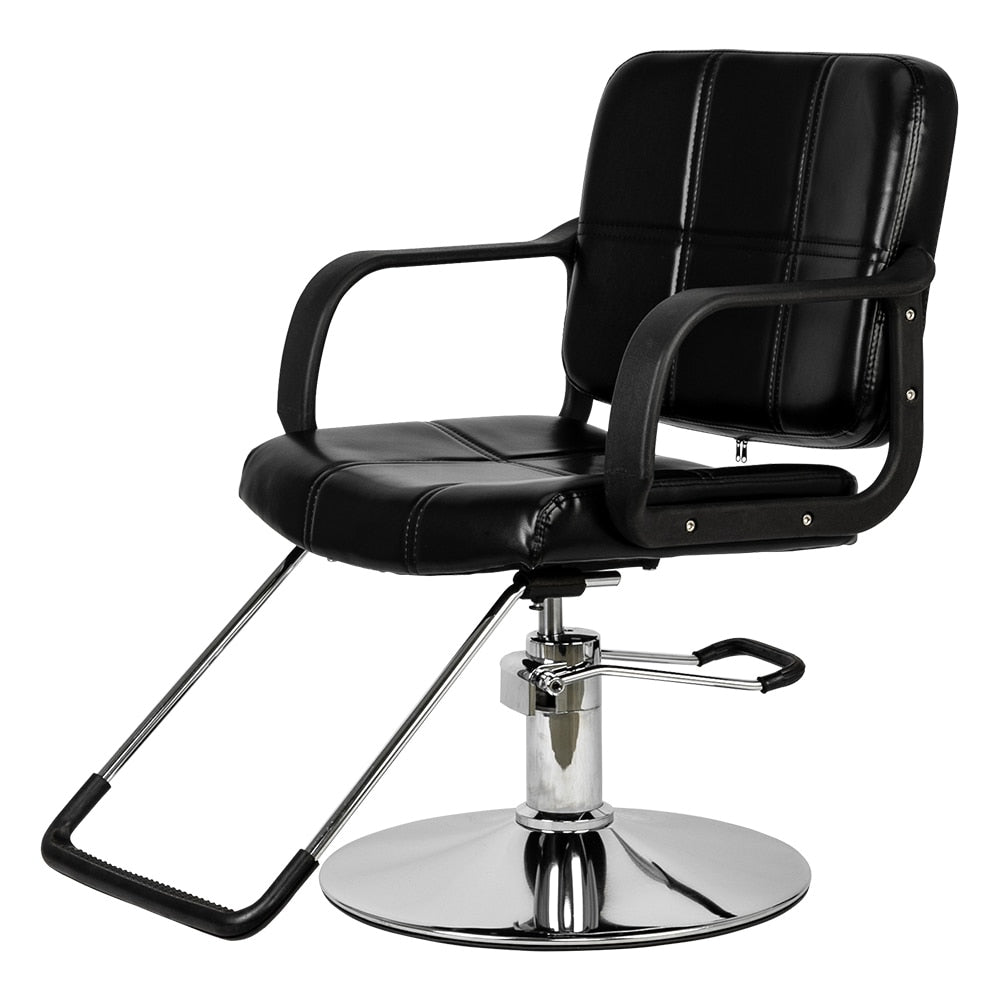 HC125  Beauty Salon Chair Salon Chair Barber Woman Barber Chair Hairdressing Chair Black US warehouse in Stock - HAB 