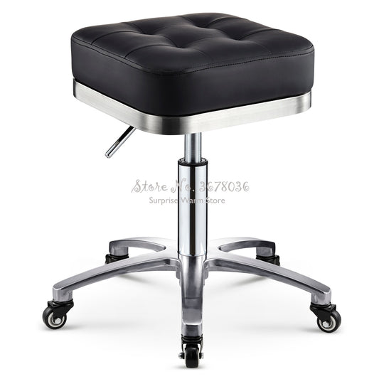 High Quality Stainless Steel Lifting Stool Explosion-proof Barber Chair Bench Hairdressing Salon Rotating Stool Master Chair - HAB 