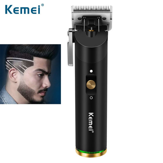 Kemei KM-1892 Cordless Professional Fade Hair Clipper for Barbershop Electric Trimmer Mower Hollow Blade 2000mAh Li-on Battery - HAB 