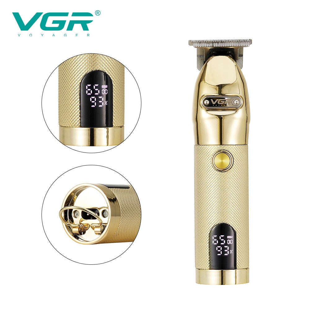 VGR 275 Electric Hair Clipper Professional  Personal Care Barber Trimmer For Men Shaver LCD Rechargeable Metal Clippers VGR V275 - HAB 