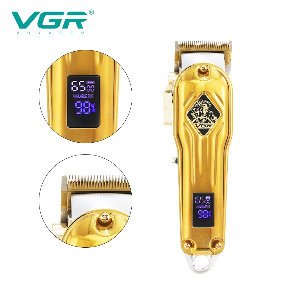 VGR 267 Hair Clipper Professional Barber New Digital Display Electric  Metal Clipper  Trimmer For Men For Hair VGR V267 - HAB 