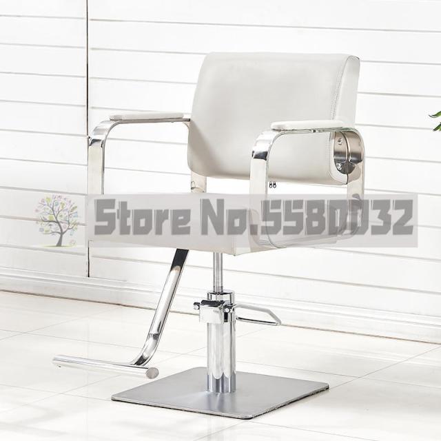 New Hairdressing Chair Hairdressing Salon Special Barber Shop Hairdressing Salon Shearing Chair Stainless Steel Armrest Hairdres - HAB 