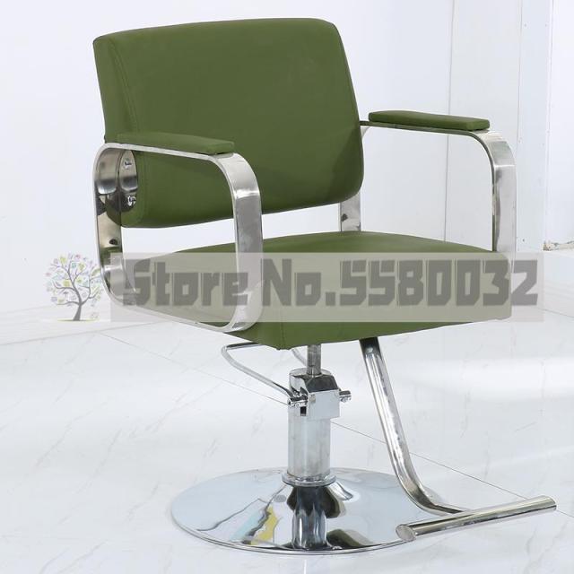 New Hairdressing Chair Hairdressing Salon Special Barber Shop Hairdressing Salon Shearing Chair Stainless Steel Armrest Hairdres - HAB 