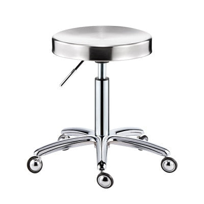 Stainless Steel Brushed Lifting Stool Explosion-proof Stool Barber Chair Bench Hairdressing Salon Rotating Stool Master Chair - HAB 