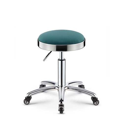 Stainless Steel Brushed Lifting Stool Explosion-proof Stool Barber Chair Bench Hairdressing Salon Rotating Stool Master Chair - HAB 