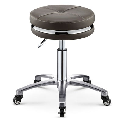 Stainless Steel Brushed Lifting Stool Explosion-proof Stool Barber Chair Bench Hairdressing Salon Rotating Stool Master Chair - HAB 