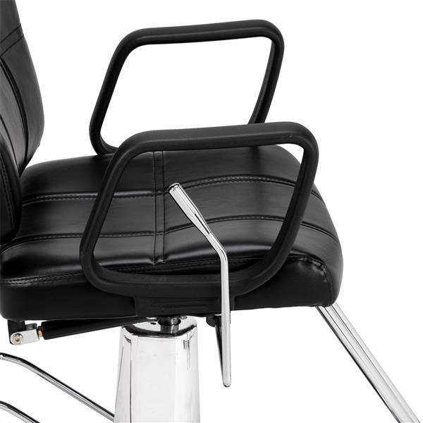 In Stock Barber Chair Reclining Haircut Lady Chair Hairdressing Chair Black  US Warehouse - HAB 