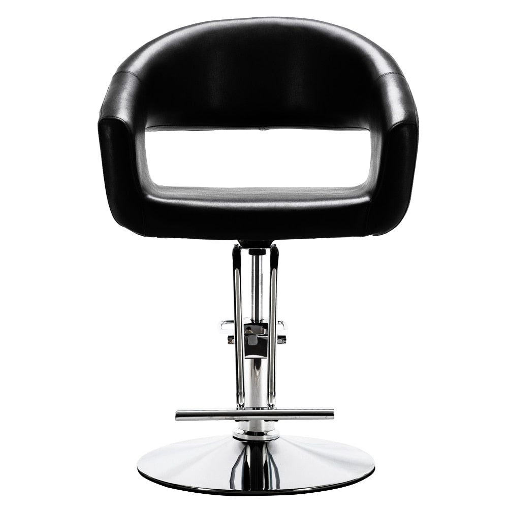 US Warehouse HC184B High-End Hair Salon Barber Chair Classic Volume of The Back Chair Black In Stock - HAB 