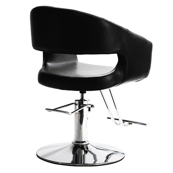 US Warehouse HC184B High-End Hair Salon Barber Chair Classic Volume of The Back Chair Black In Stock - HAB 