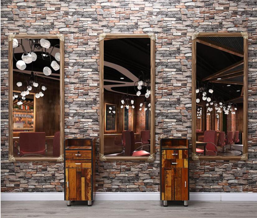 Hairdressing mirror net celebrity retro barber shop mirror makeup single frame hair salon dedicated - HAB 