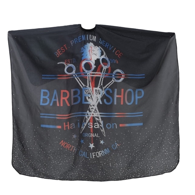 2020 New Haircut Hairdressing Barber Cloth Skull Pattern Apron Polyester Cape Hair Styling Design Supplies Salon Barber Gown - HAB 