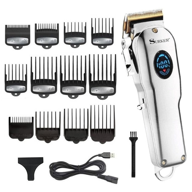 Powerful barber hair clipper adjustable professional electric hair trimmer for men hair cutting machine children adult haircut - HAB 