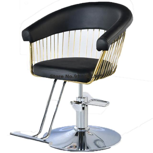 Sturdy And Durable Barber Shop Chair Hair Salon Special Net Red Disc High-grade Lifting Rotating Hair Cutting Hairdressing Chair - HAB 