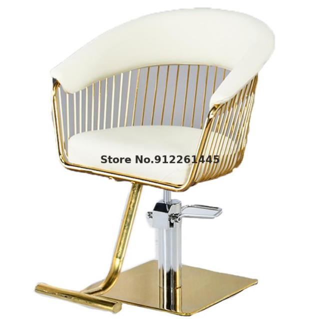 Sturdy And Durable Barber Shop Chair Hair Salon Special Net Red Disc High-grade Lifting Rotating Hair Cutting Hairdressing Chair - HAB 