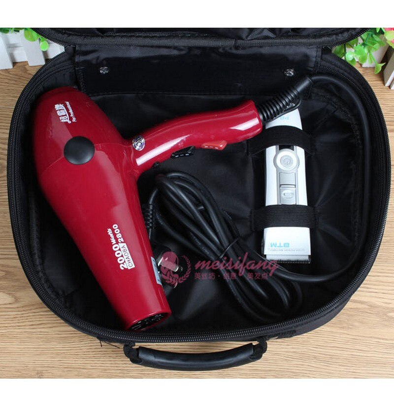 Professional Barber Tools Bag Portable Leatherette Salon Hairdressing Hair Styling Tools Clipper Comb Scissors Case Storage Bag - HAB 