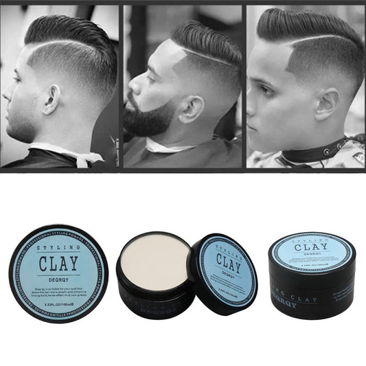 Fashion Matte Finished Hair Styling Clay Daily Use Mens Hair Clay High Strong Hold Low Shine Hair Styling Wax 100ml / 3.33fl oz - HAB 