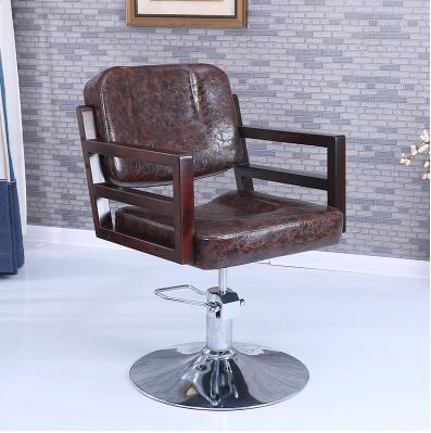 Hairdressing retro iron industrial wind hair chair factory direct hair salon barber shop special swivel chair - HAB 