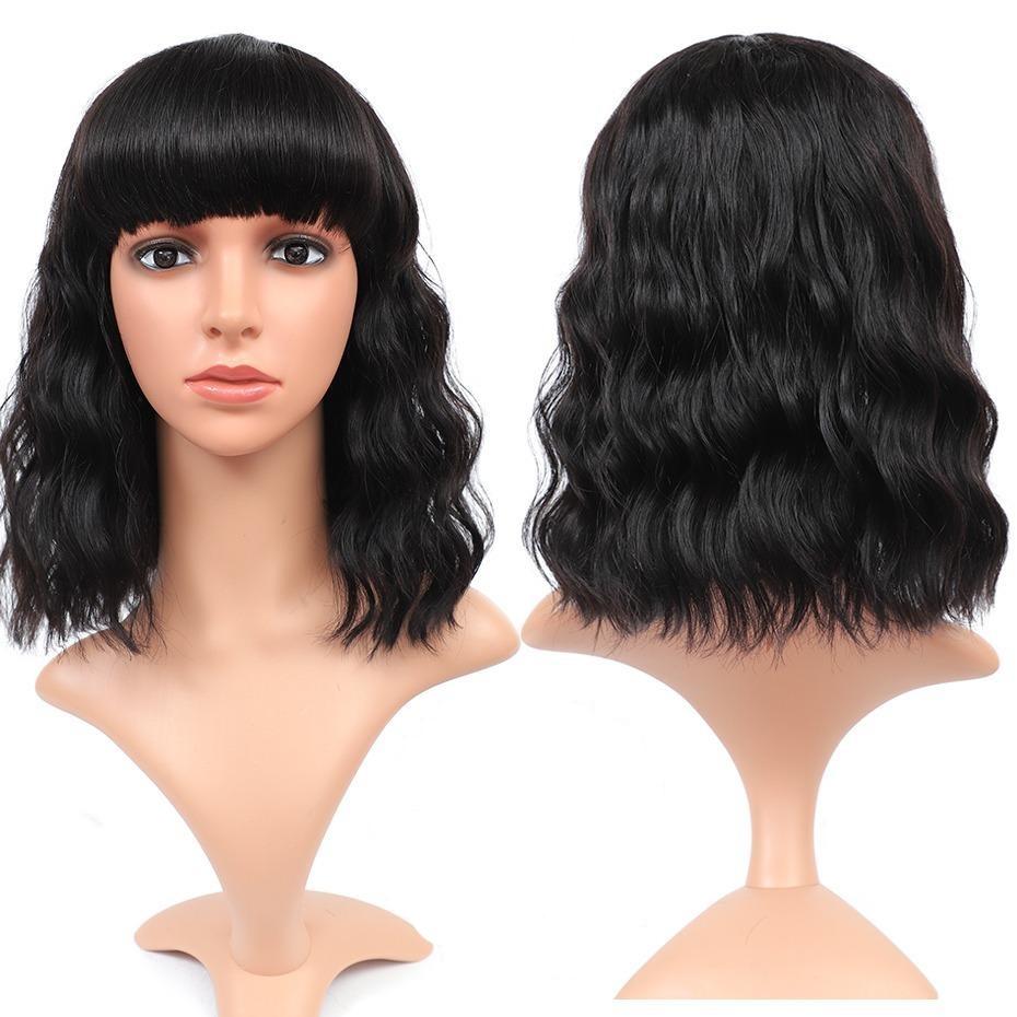 Short Bob Body Wave Wigs with Bang - HAB 